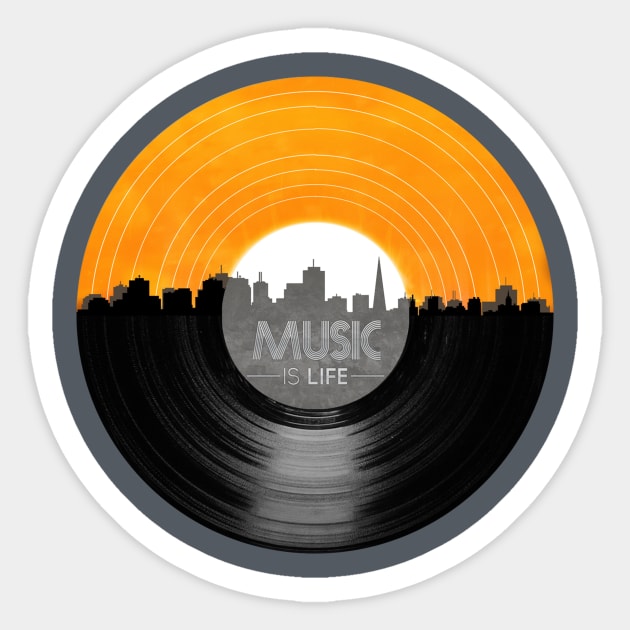 Music Is Life Sticker by mullian